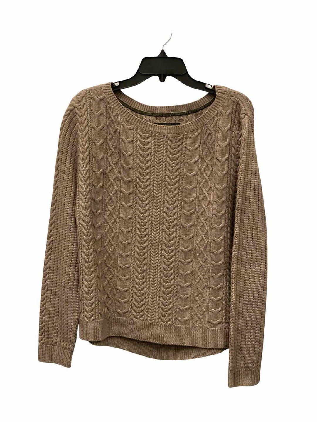 Sanctuary Size L Brown Cable Knit Sweater