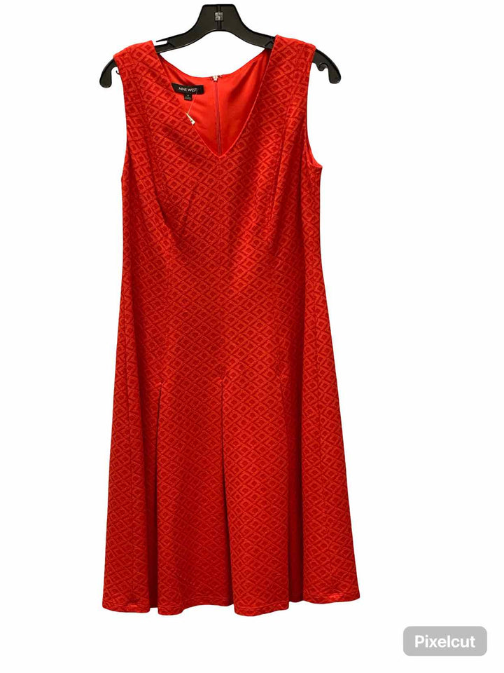 Nine West Size 10 Red Dress