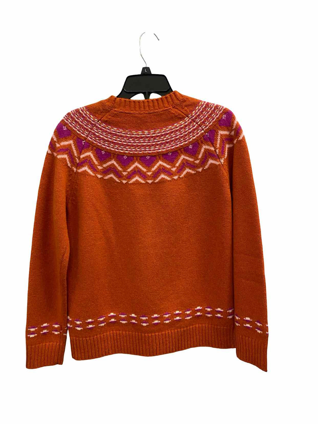 Kari Traa Size M Orange 70% Wool Sweater