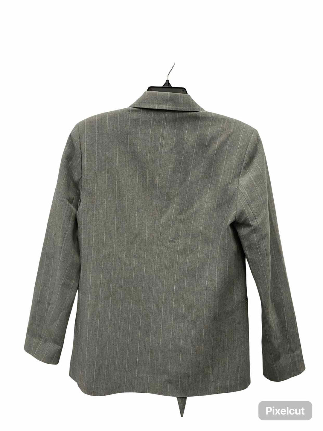 Maeve Size XS Gray White Lines Blazer