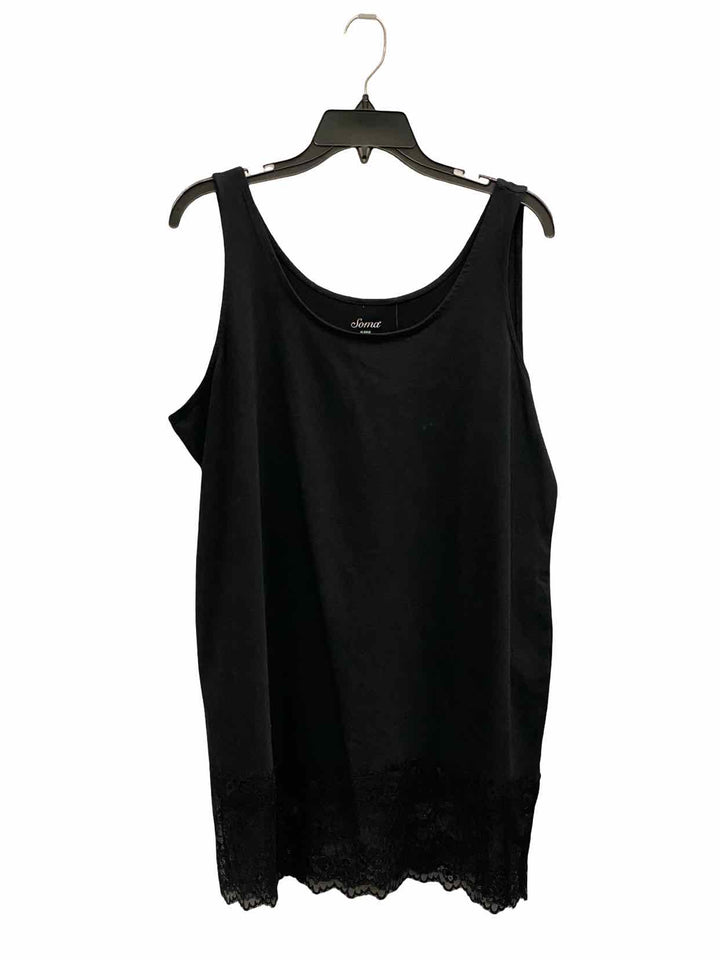 Soma Size XL Black Pima Cotton NWT Tank Top