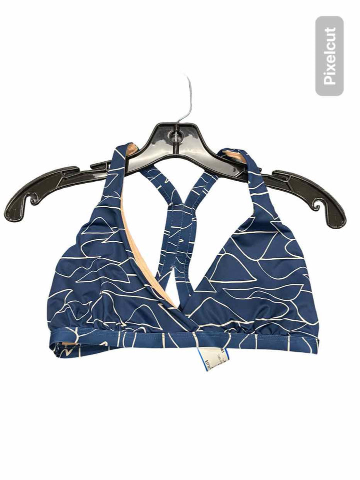 Unknown Brand Size S Blue Print Swimsuit Top