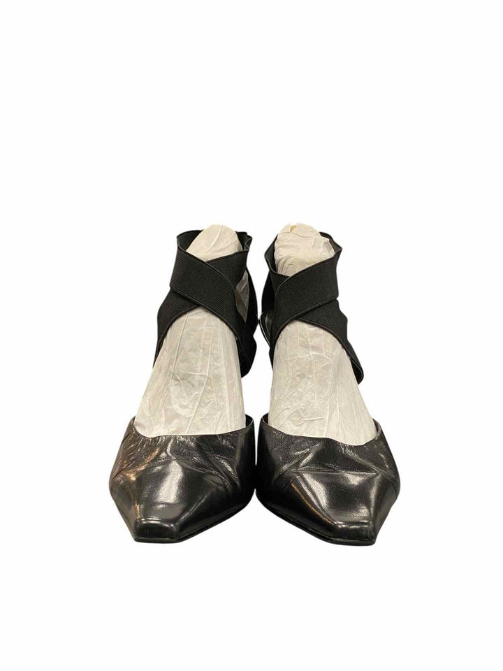 Nine West Shoe Size 10 Black Leather Heels