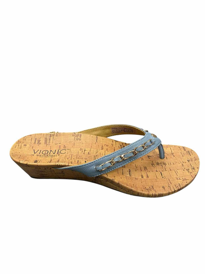 Vionic Shoe Size 9 Blue Brown Sandals