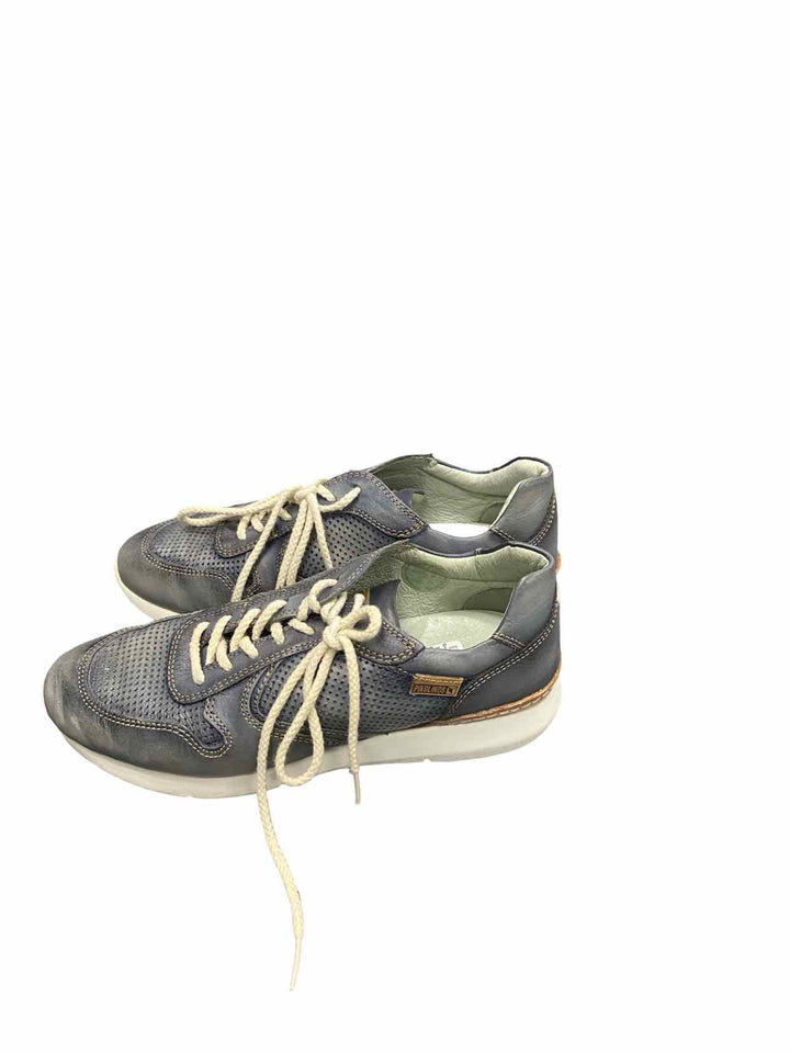 Pikolinos Shoe Size 37 Grey Leather Sneakers