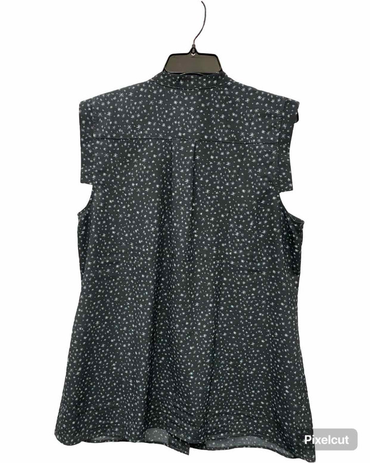 Cabi Size XL Dark Grey star Short Sleeve Shirts