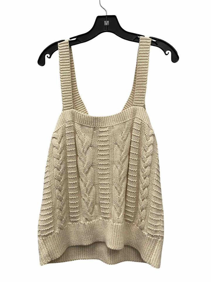 Banana Republic Size L Cream Knit Tank Top