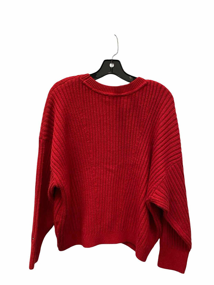 Tommy Hilfiger Size M Red Knit Sweater
