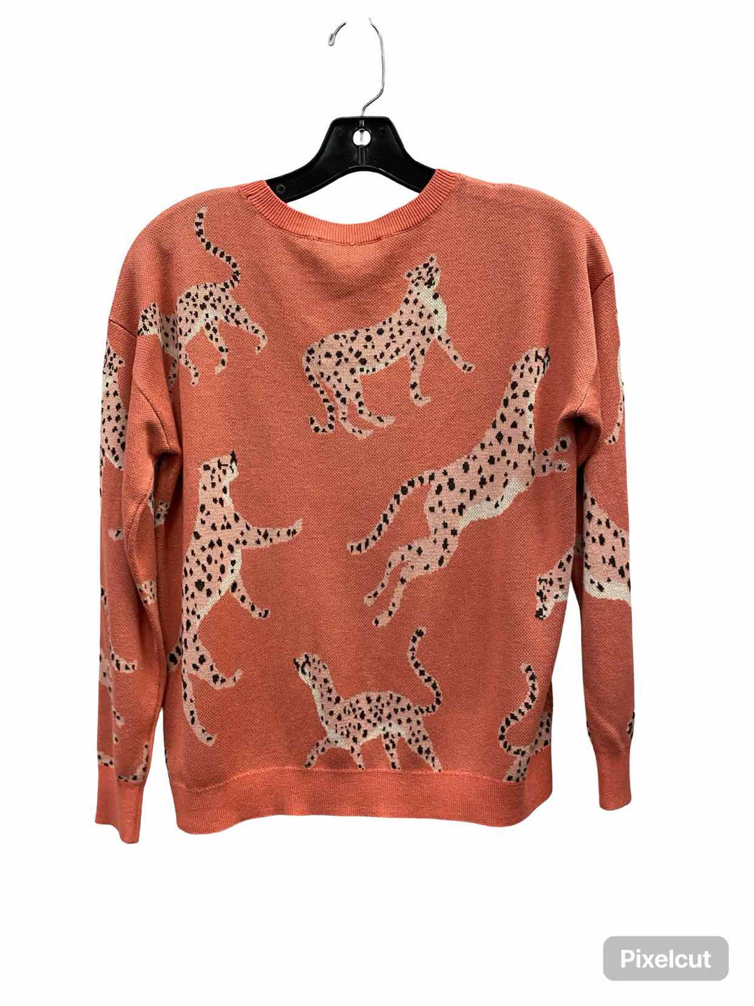 Loft Size XS Pink Leopard Sweater