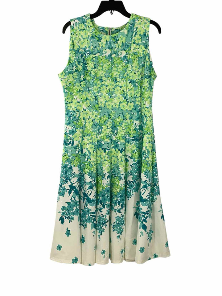 Donny & Nicole Size 14 Green Floral NWT Dress