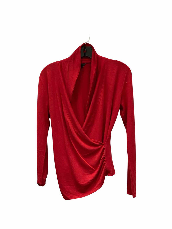 Ann Taylor Size S Red Long Sleeve Shirts