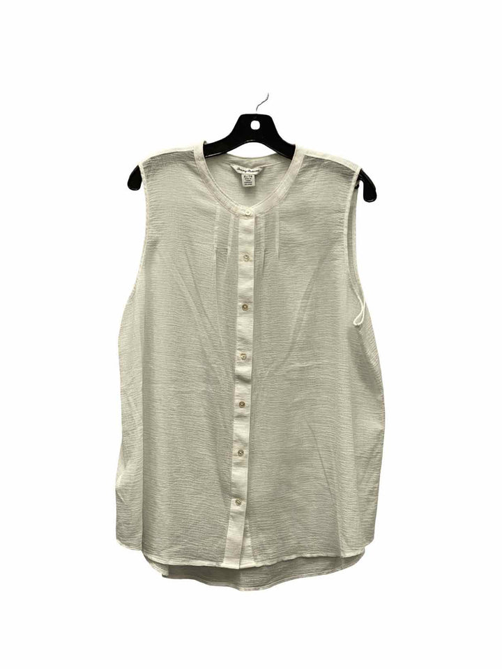 Tommy Bahama Size XL White 100% cotton Tank Top