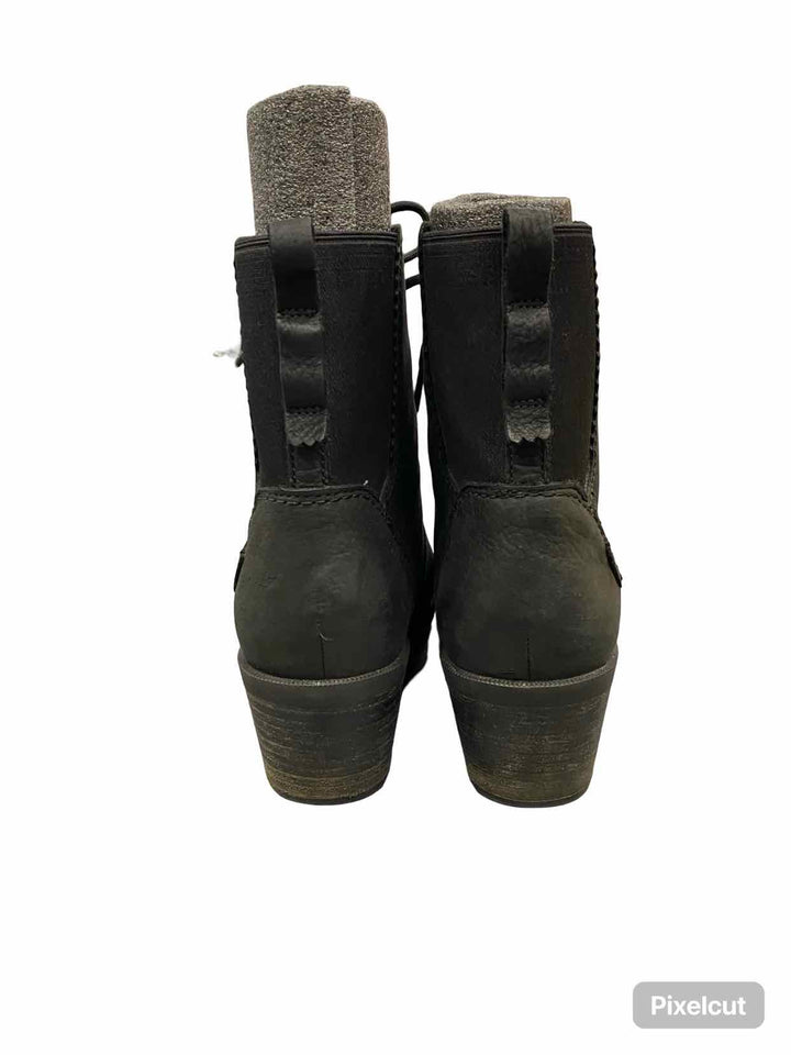 Teva Shoe Size 10 Black Leather Anya Lace Up Boots(Ankle)