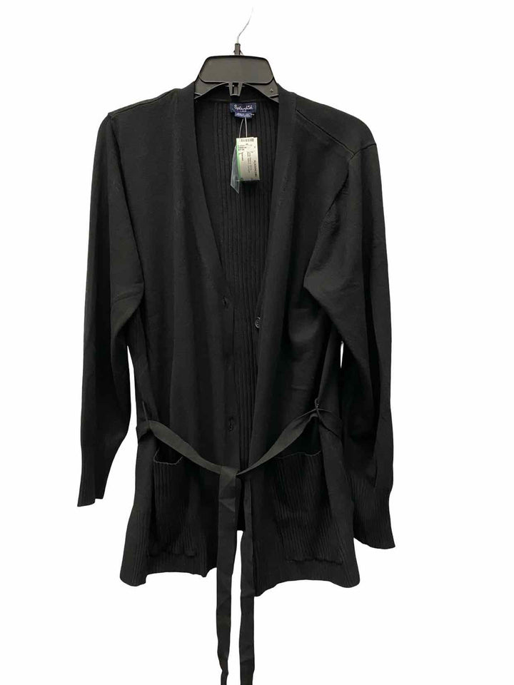Splendid Size L Black Cardigan Long Sleeve Shirts