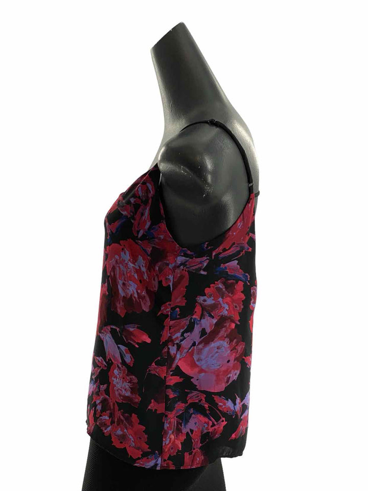 Eight Sixty Size M Black Pink Floral Tank Top