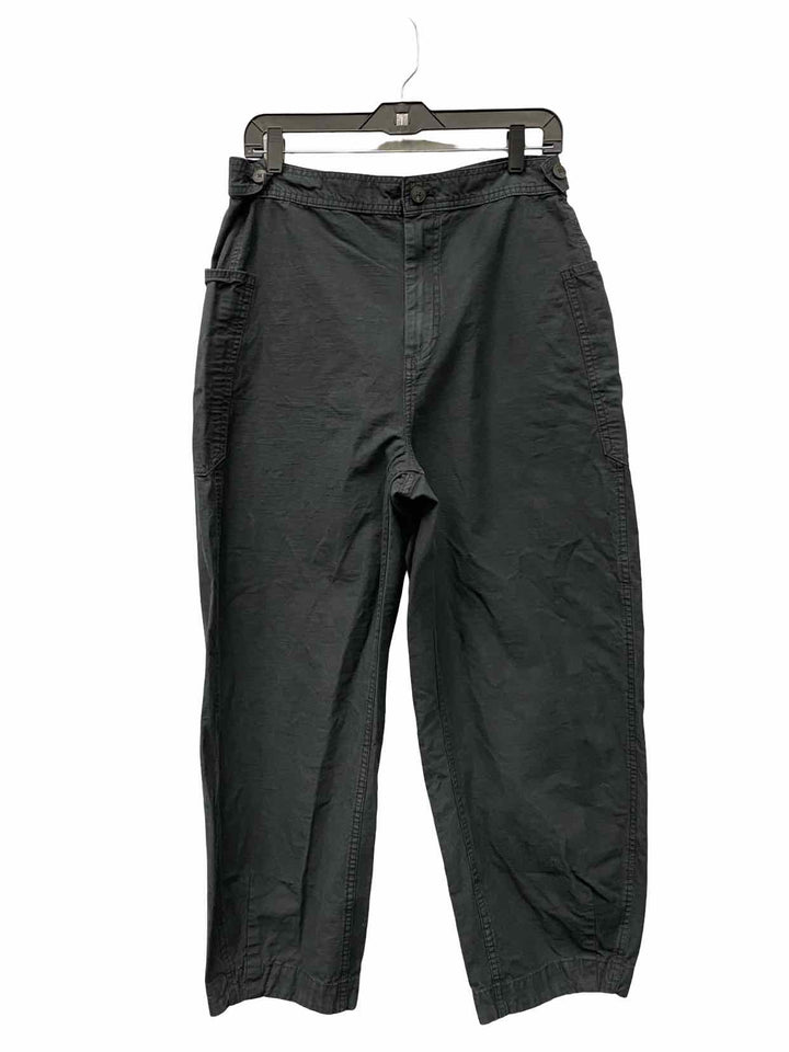Everlane Size 12 Black Cotton & Linen blend Pants