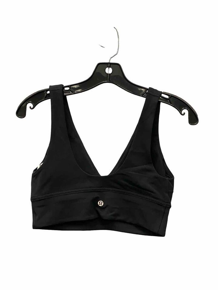 Lululemon Size 8 Black Athletic Bra