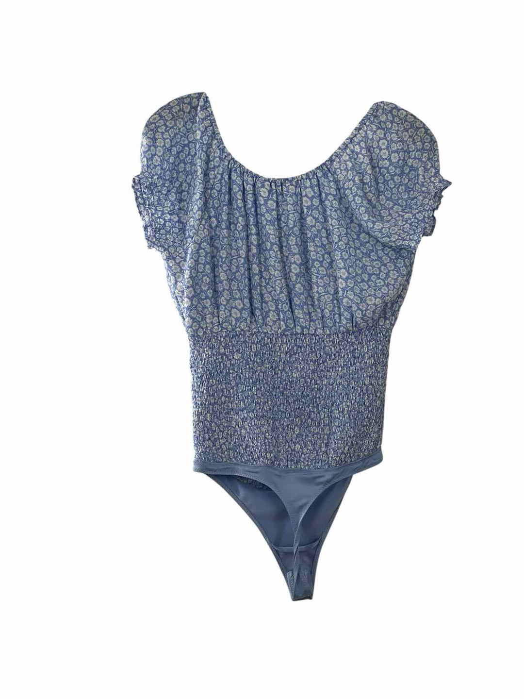 Abercrombie & Fitch Size S Light Blue Floral Short Sleeve Shirts