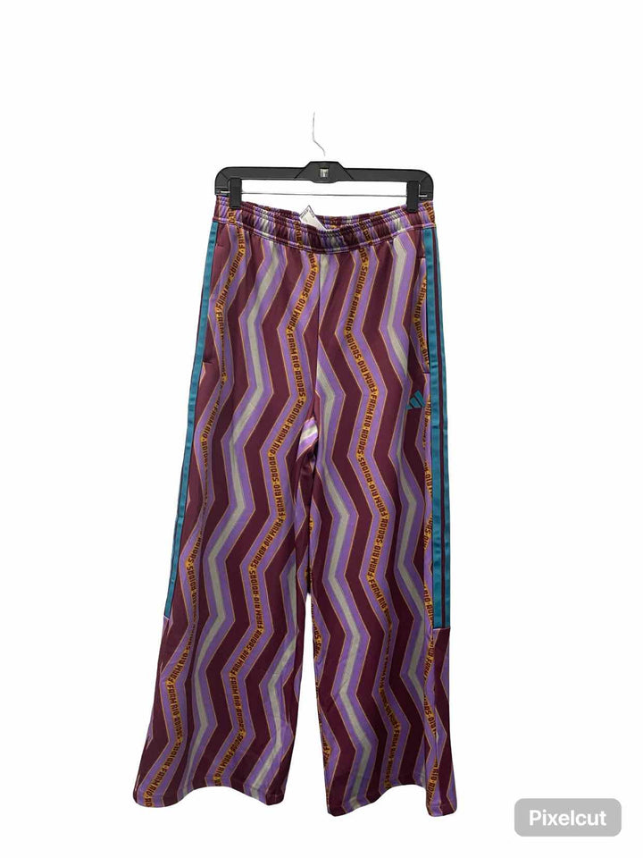 Farm Rio Size M Purple Blue zigzag Athletic Pants