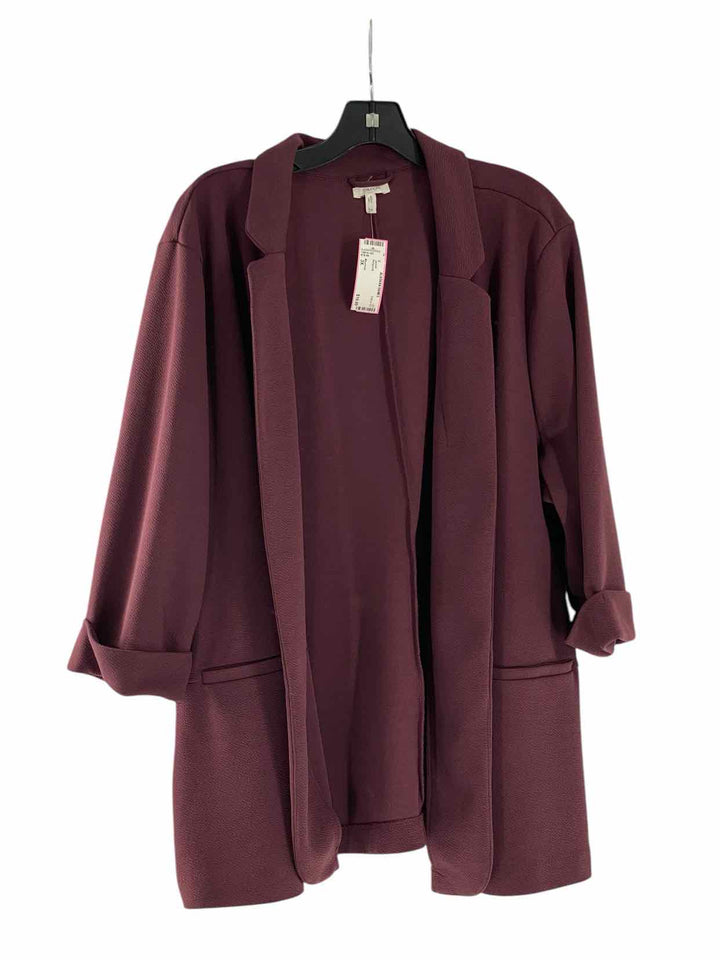 Maurices Size 3X Burgundy Jacket