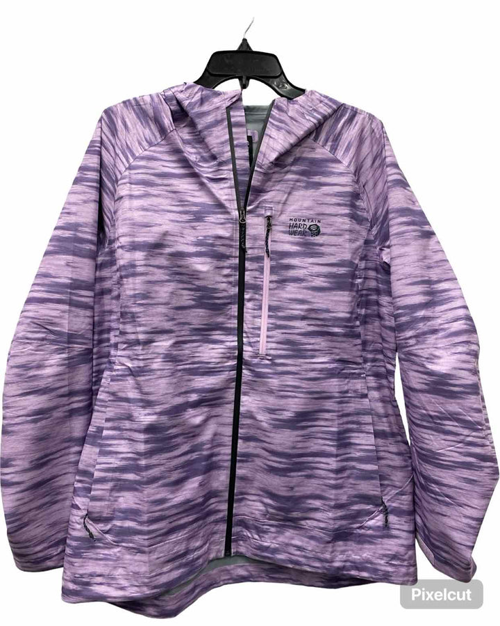 Mountain Hard Wear Size L Prairie Sage Grey Print Jacket (Outdoor)