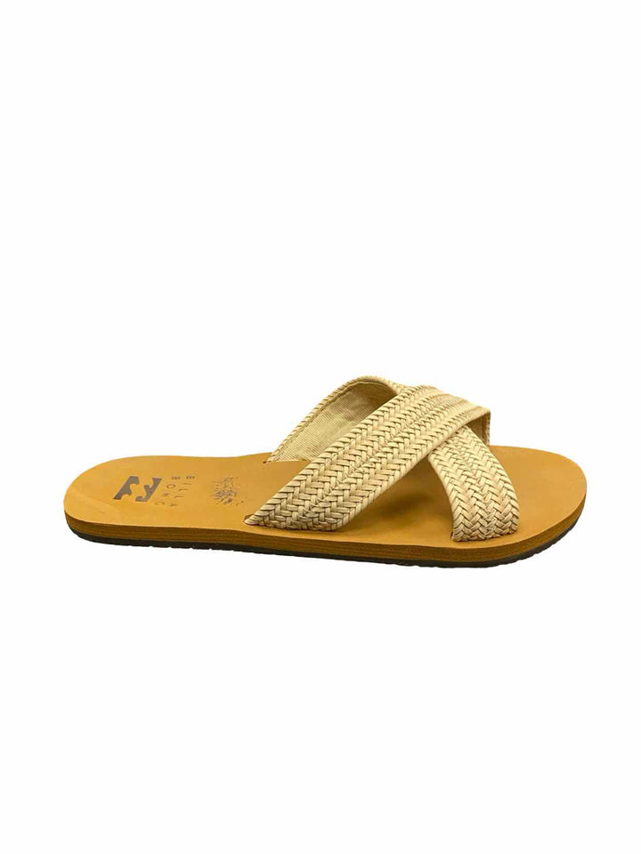 BILLABONG Shoe Size 7 Beige Avery Slide Sandals