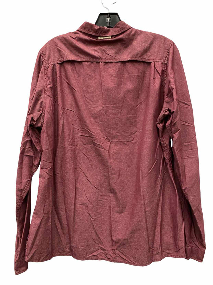 Exofficio Size L Plum Long Sleeve Shirts