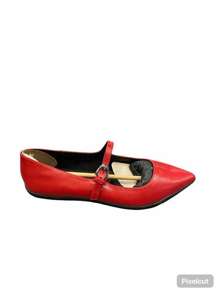 Aerosoles Shoe Size 6.5 Red Leather Diva Mary Jane NWT Flats