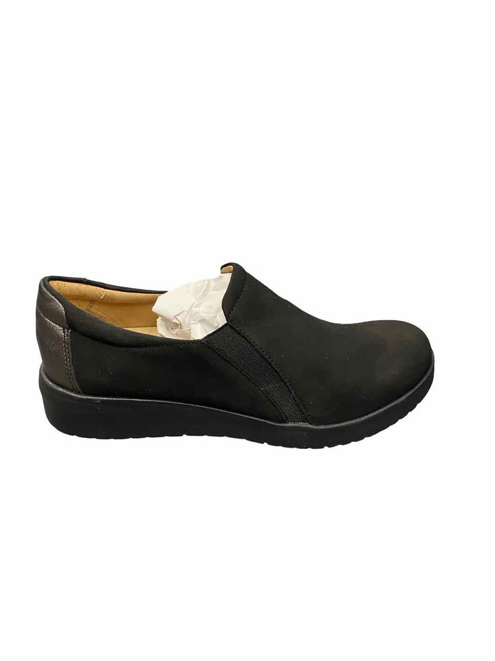 Samual Hubbard Shoe Size 7.5W Black Leather Marin Slip-On Loafers