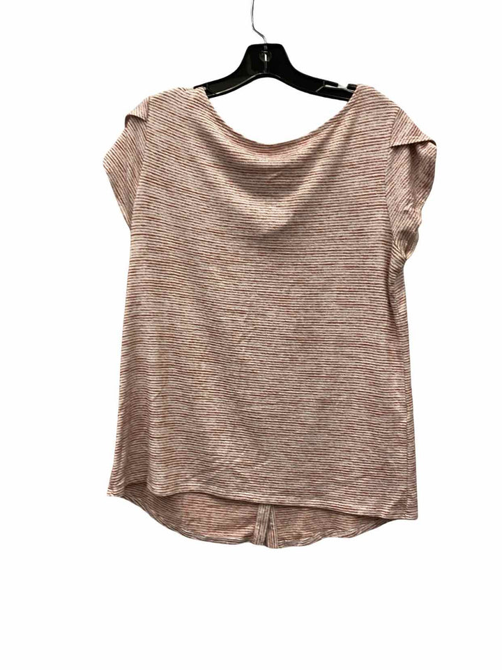 Market & Spruce Size L Light Pink Short Sleeve Shirts
