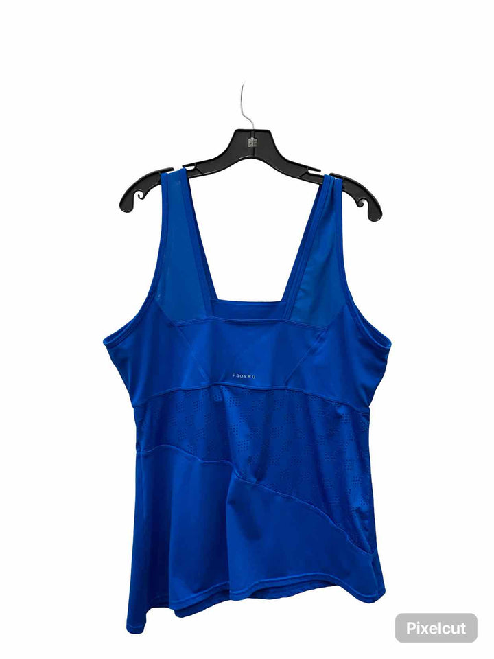 Soybu Size XL Blue Athletic Tank Top