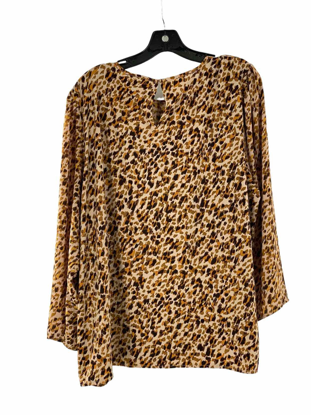 Ann Taylor Size XXL Brown Yellow Cheetah Long Sleeve Shirts