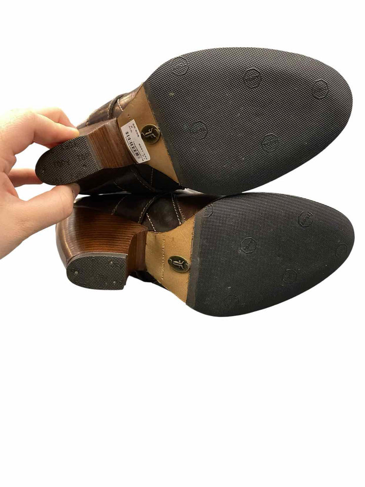 Frye Shoe Size 7.5 Brown Leather andrea mid Boots(Ankle)