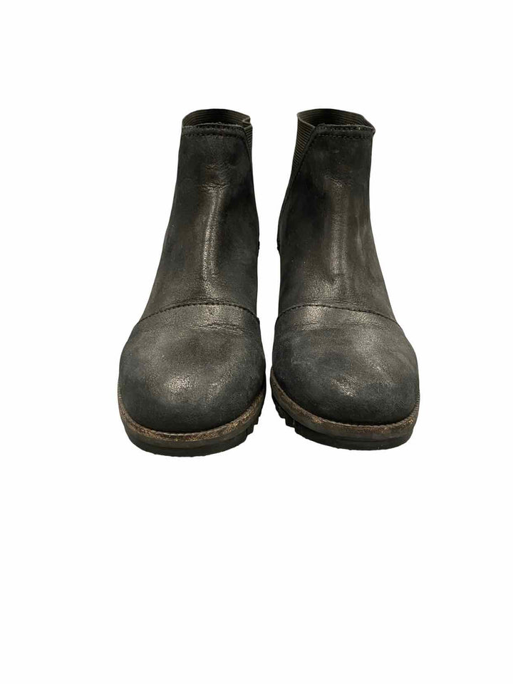 Sorel Shoe Size 6 Black Leather Cate Boots(Ankle)