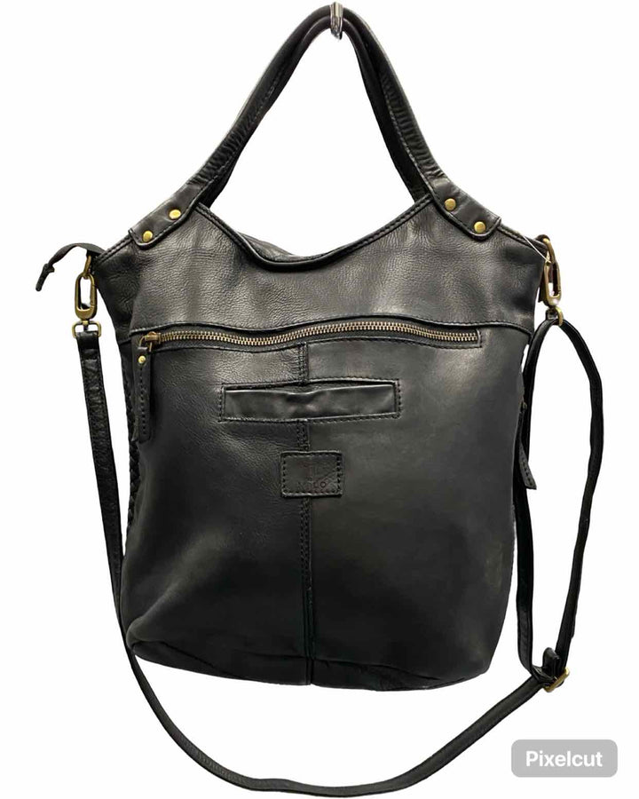 Milo Black W/Crossbody Strap Purse
