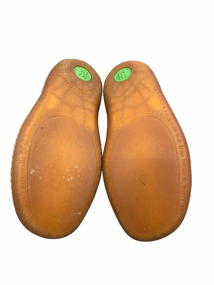 El Naturalista Shoe Size 38 Red Leather El Viajero Flats