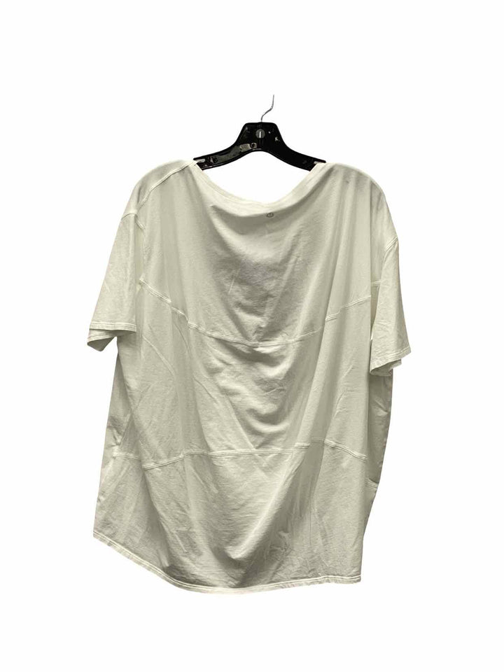 Lululemon Size 12 White Short Sleeve Shirts