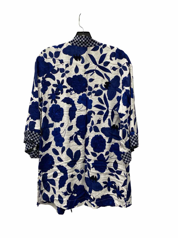 Cabi Size XXS Blue White Floral Jacket