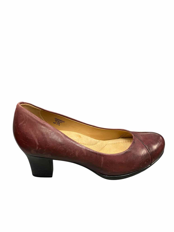 Earth Shoe Size 9.5 Merlot Leather Tamarack Heels