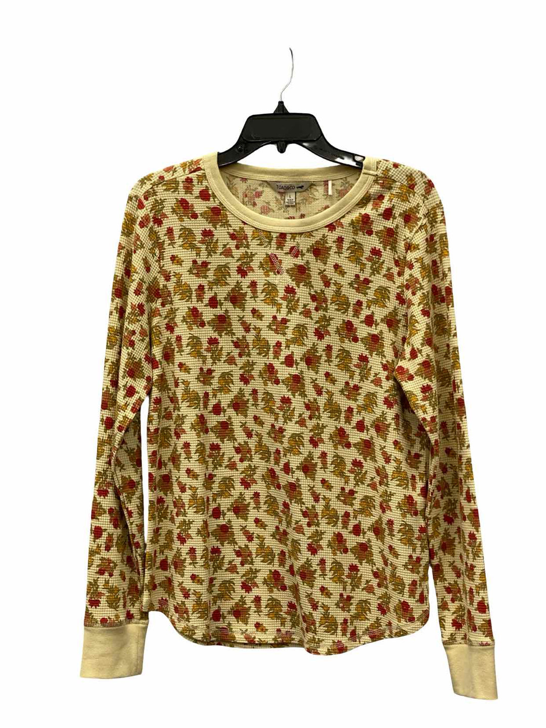 Toad & Co. Size L Yellow Orange Print Long Sleeve Shirts