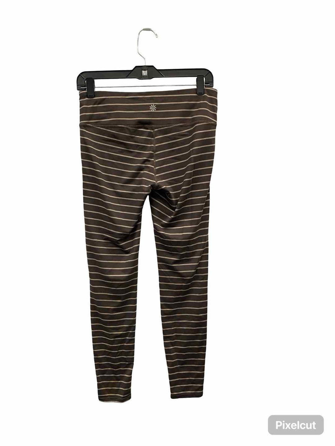 Athleta Size M Brown Striped Athletic Pants