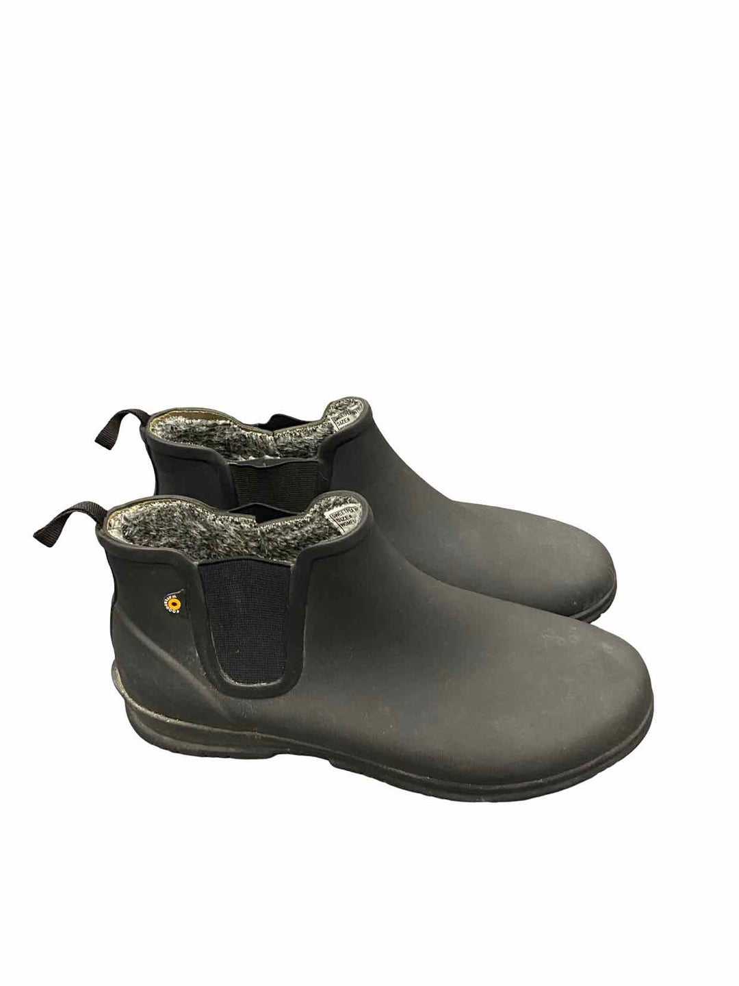 Bogs Shoe Size 10 Grey Rubber Sweetpea Chelsea Winter Boots(Ankle)