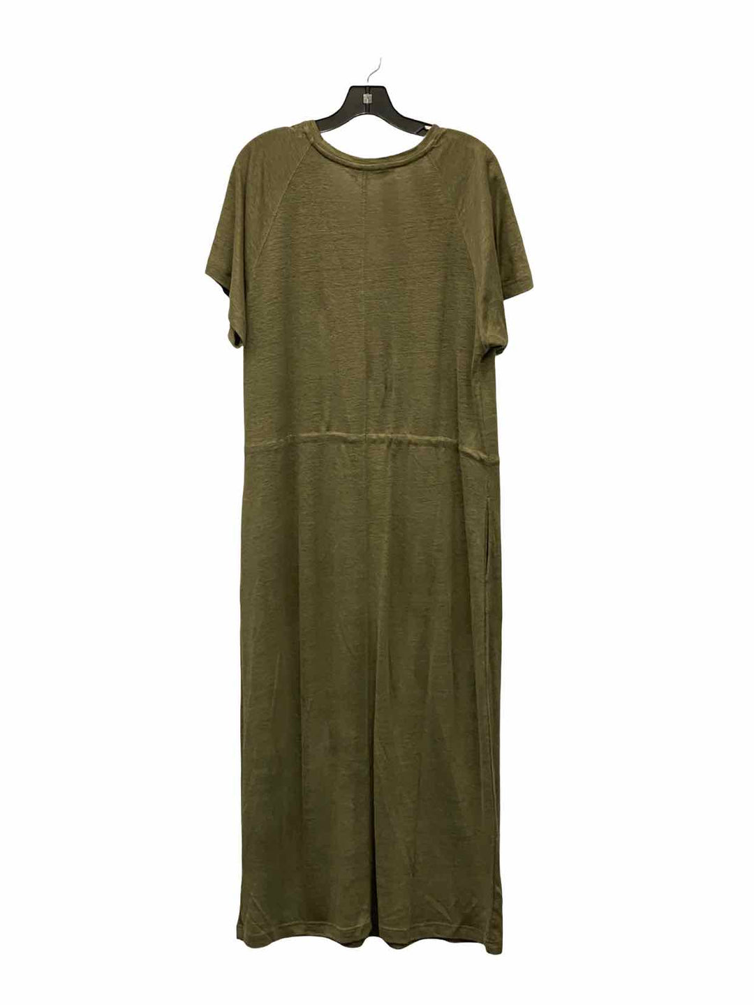 The Company Store Size M/L Green 100% Linen Dress