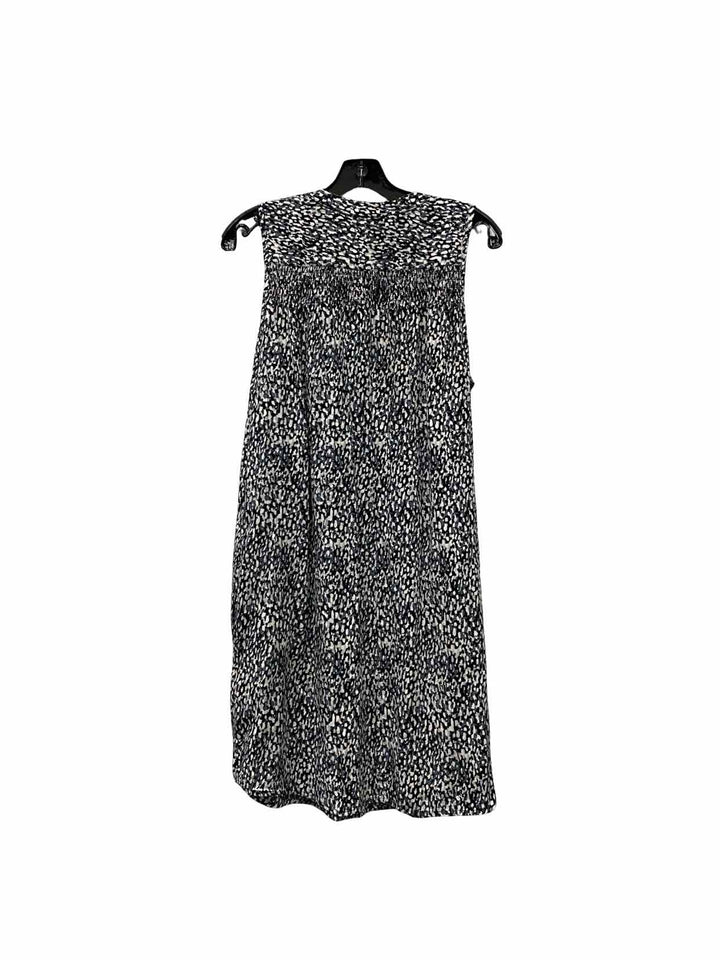 Aventura Size M Black White Print Dress
