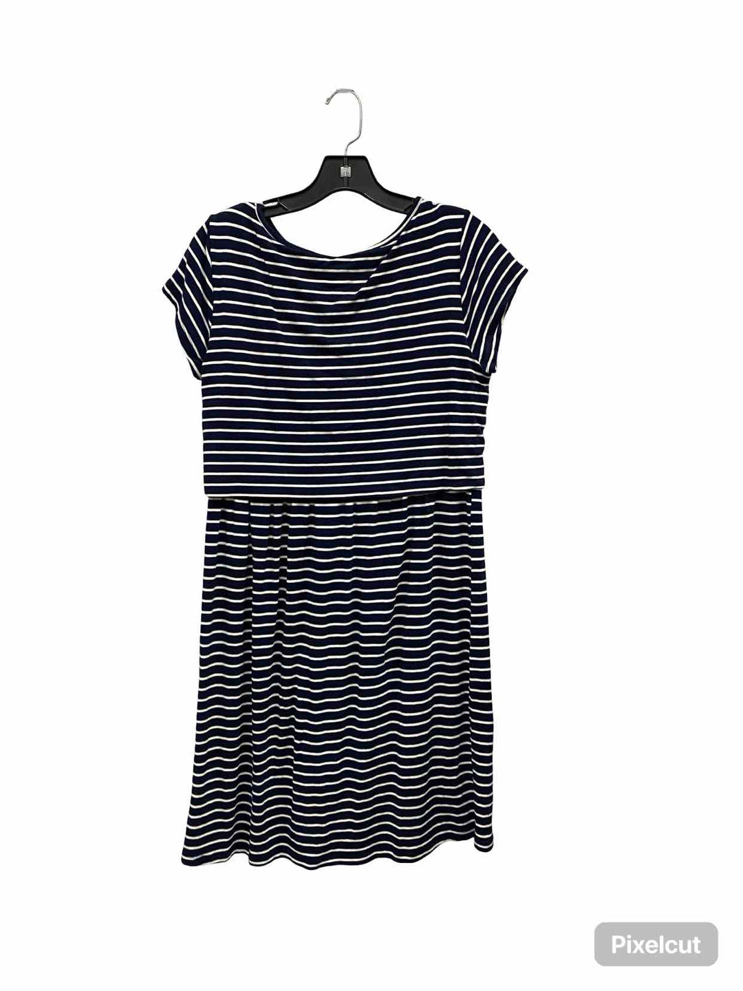 Gap Size M Blue White Striped Dress