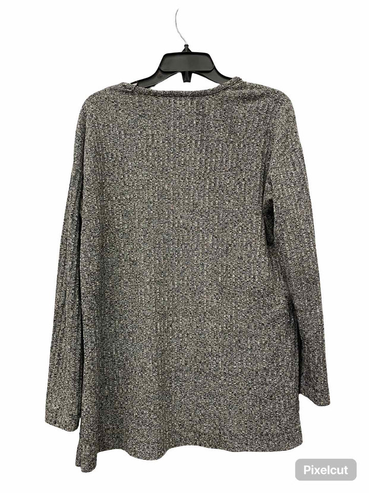 Loft Size L Gray Heather Long Sleeve Shirts
