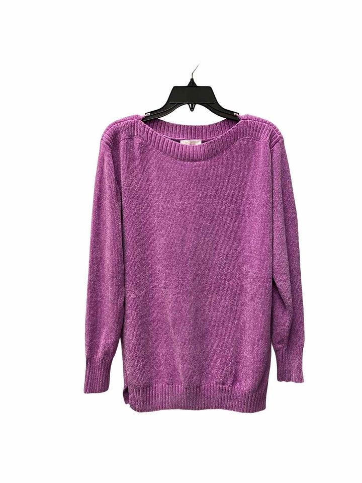 Belle by Kim Gravel Size M Purple Sweater