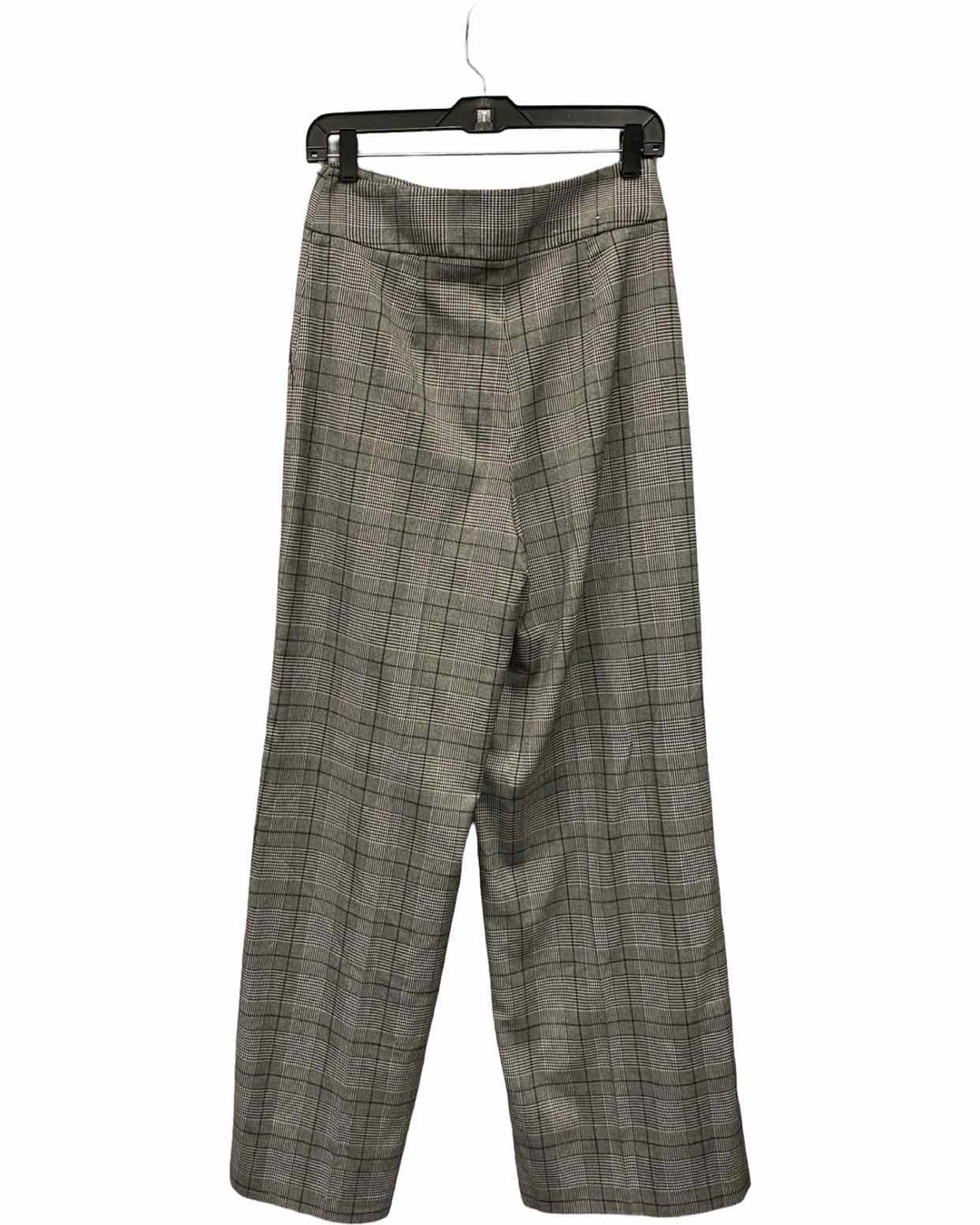 Calvin Klein Size 4 Grey Black & White Checkered Pants