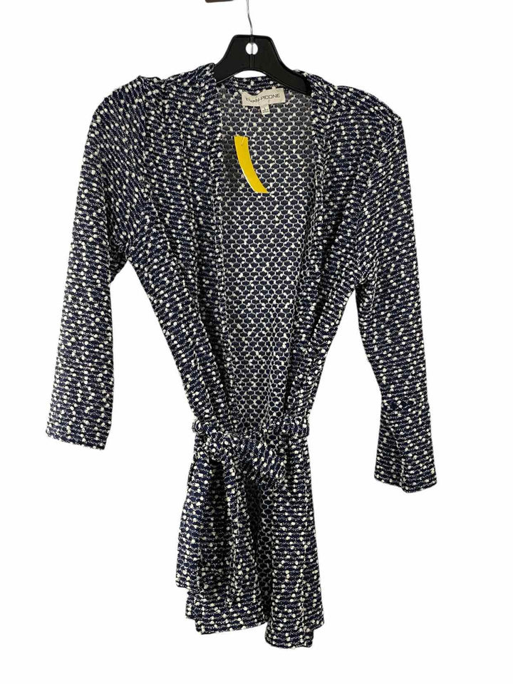 Evan Picone Size L Navy White Sweater