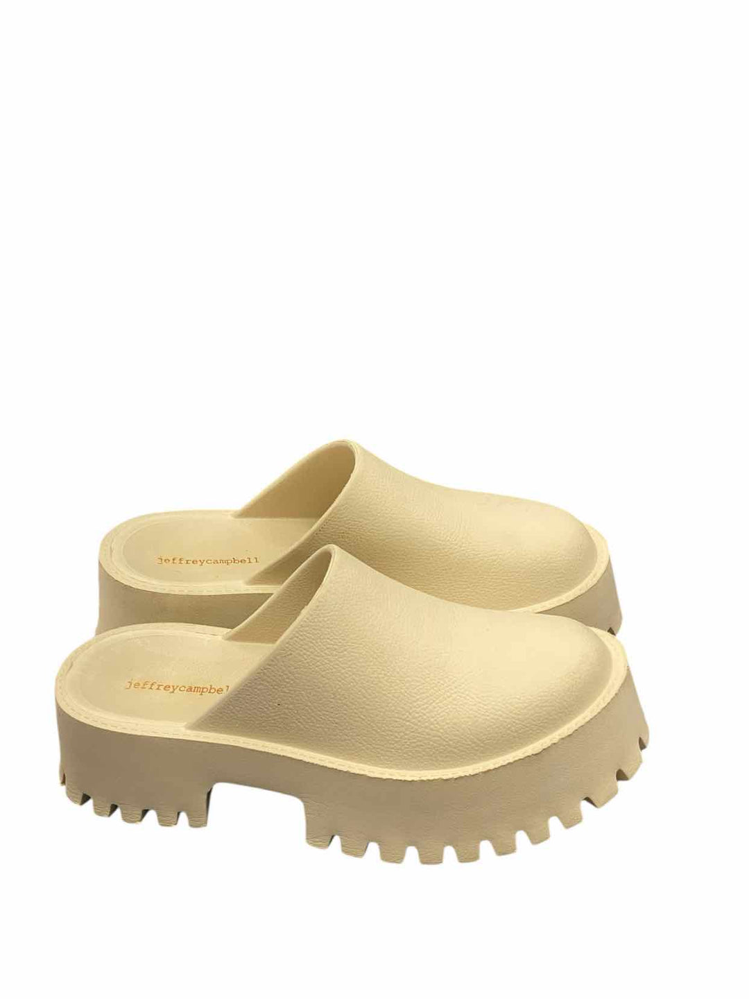 Jeffrey Campbell Shoe Size 8 Beige Clogs